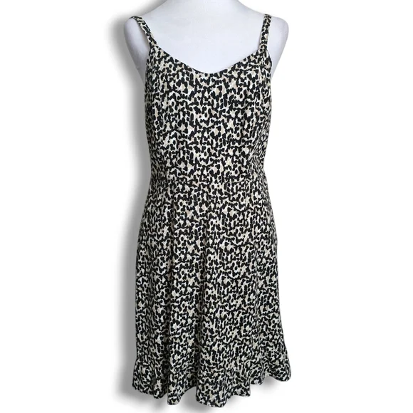 Old Navy | Dresses | Old Navy Cheetahprint Fit Flare Rufflehem Linenblend Cami  Dress | Poshmark